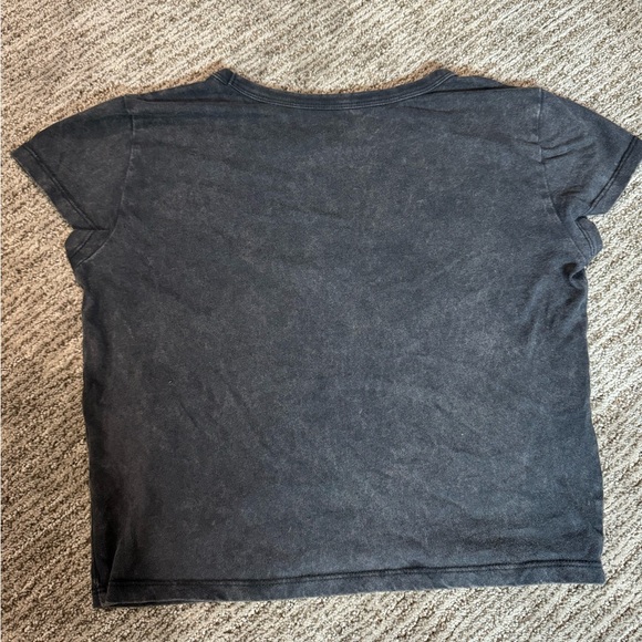 Hollister Live from the Underground Relaxed Print Graphic Baby Tee Medium black - Picture 6 of 6